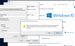 prevent domain unjoin