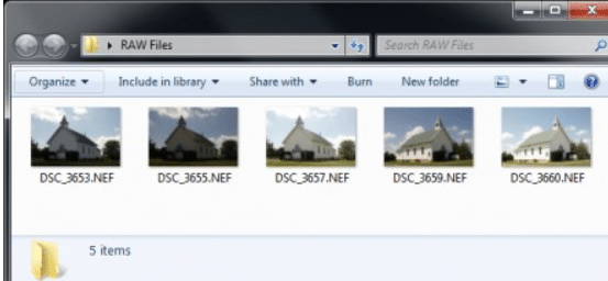 abrindo arquivos nef no interior do windows 7