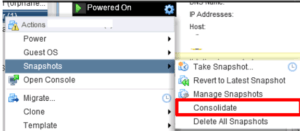 virtual machine disks consolidation is needed no snapshots virtual machine disks consolidation is needed no snapshots