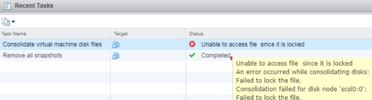 vmware disk consolidation needed vmware disk consolidation needed