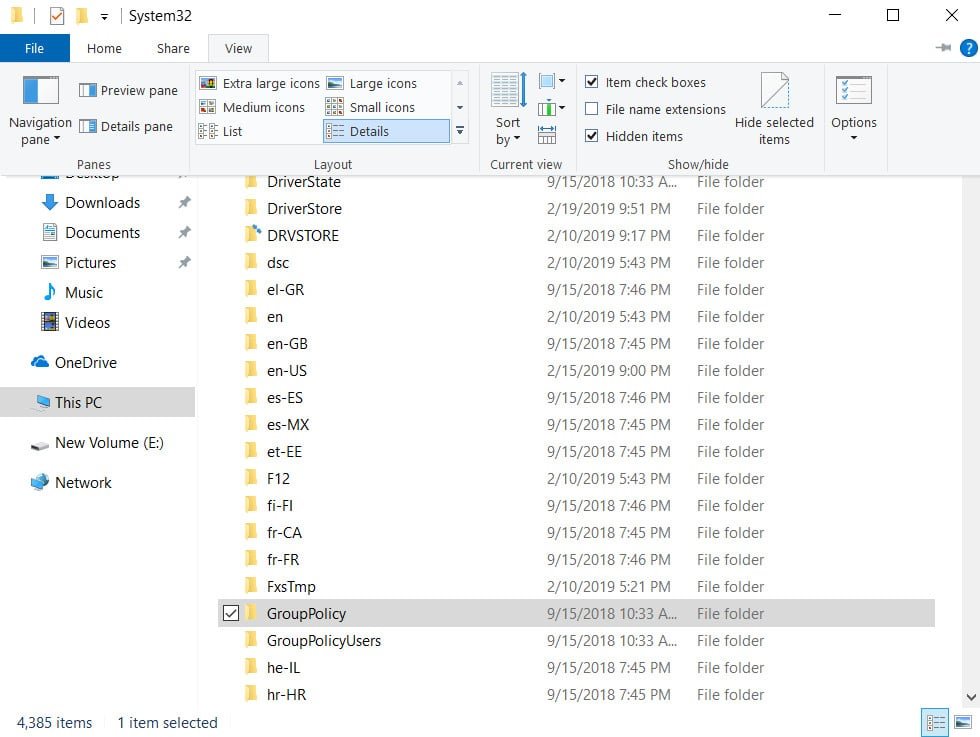 Backup Local Group Policy in Windows 10