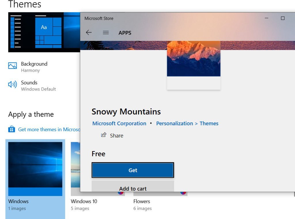 how to download themes in windows 10