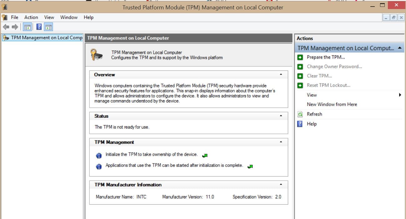 How to upgrade and clean TPM security processor firmware