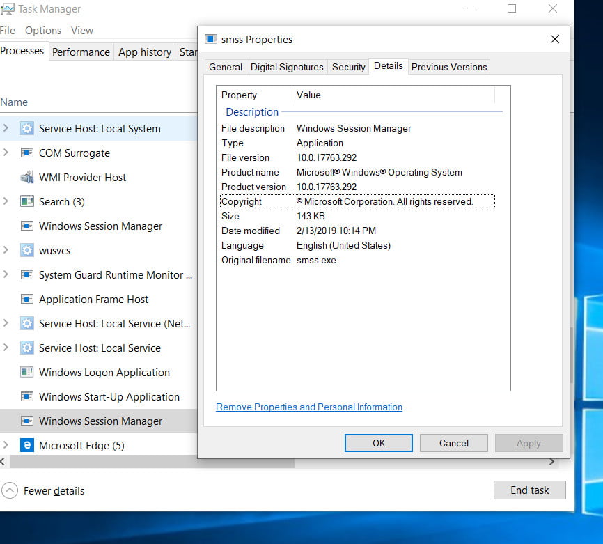 windows session manager