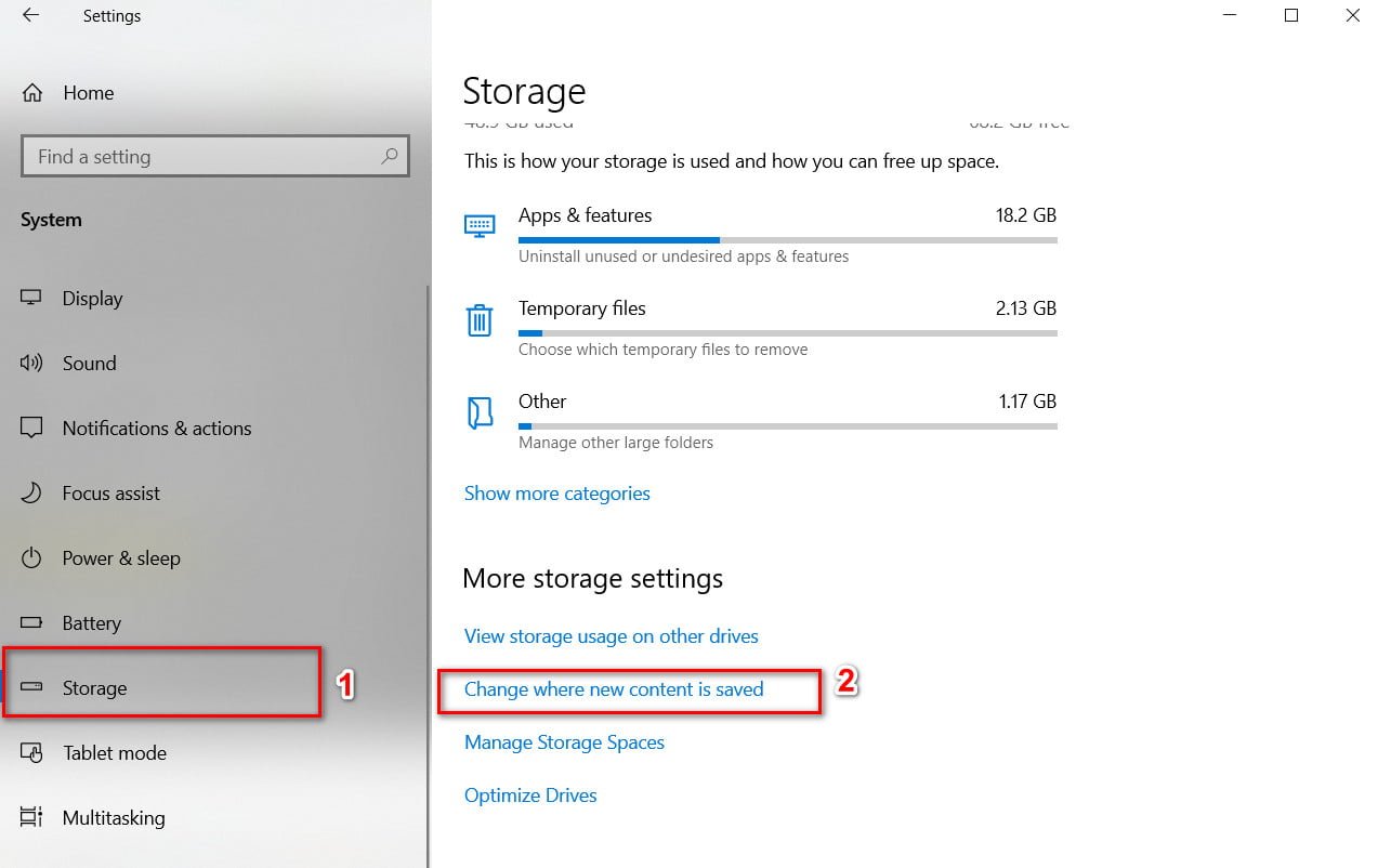 how to change windows store install location