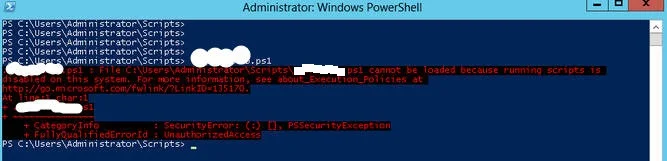 PowerShell: Scripting disabled on this system