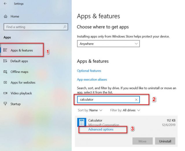Guide to fix Windows 10 calculator not working problem.