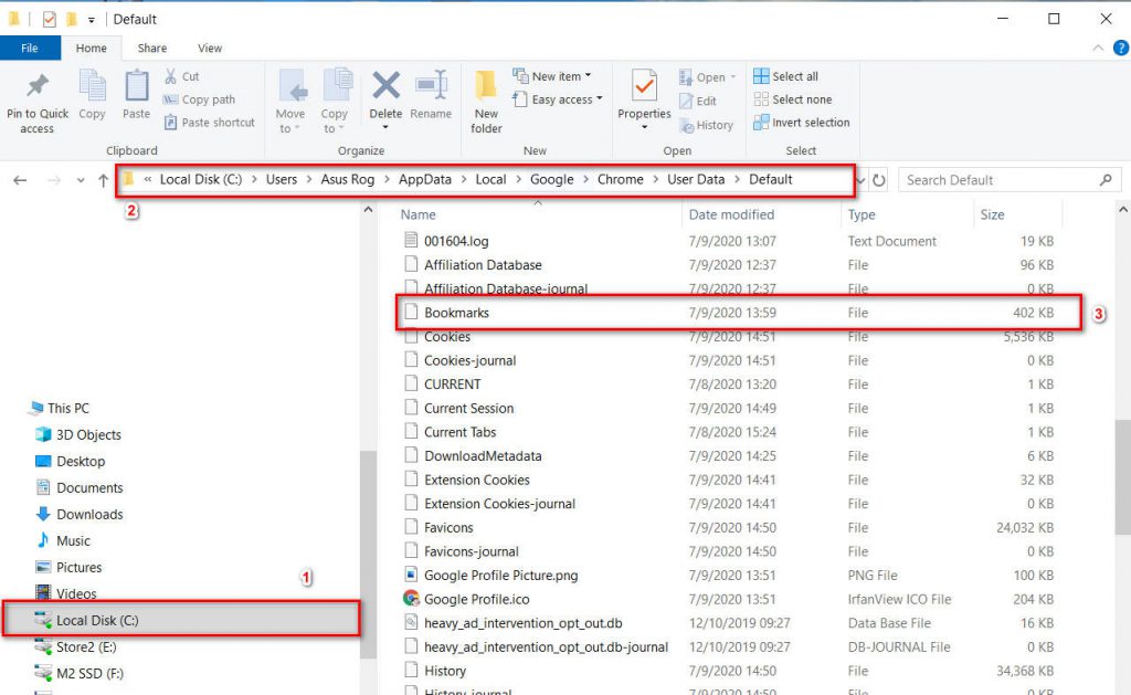 Where Locally Bookmarks Are Stored In Chrome Browser Compspice