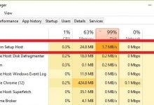 what is modern setup host high disk