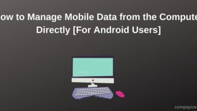 How to Manage Mobile Data from the Computer Directly